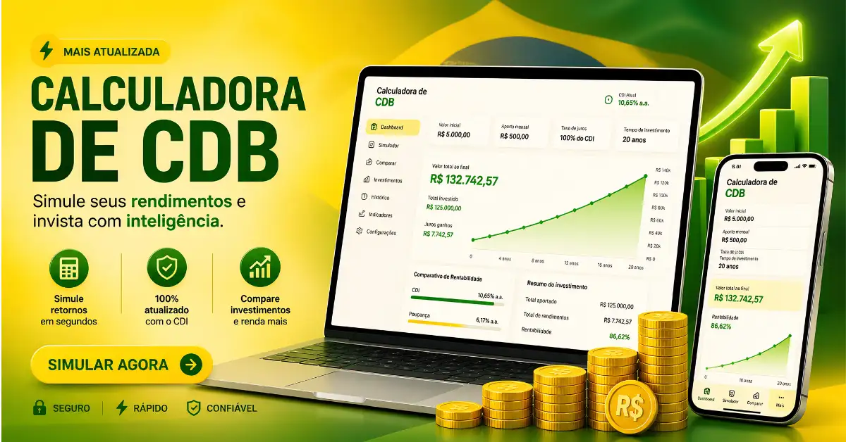 Calculadora de CDB Simule o Rendimento do Seu Investimento