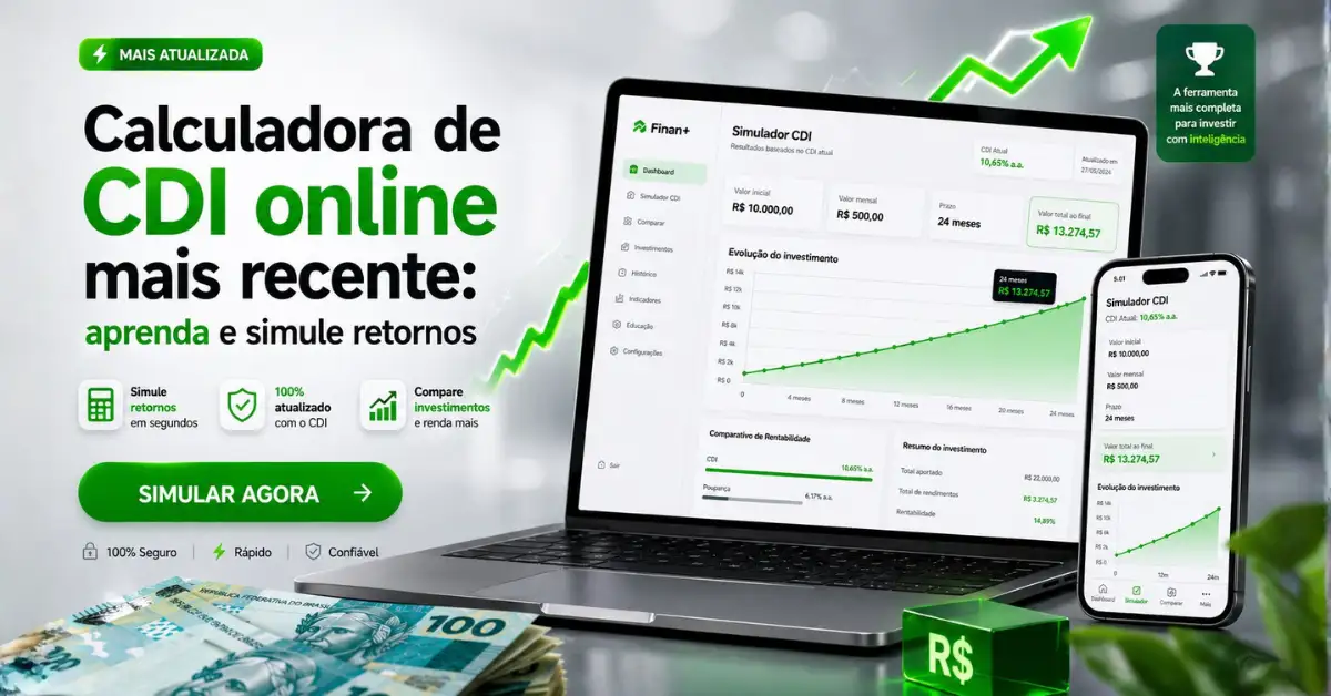 Calculadora de CDI online mais recente aprenda e simule retornos