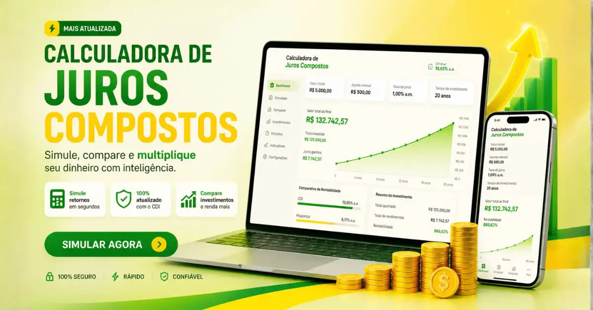 Calculadora de Juros Compostos [ONLINE e GRATUITA]