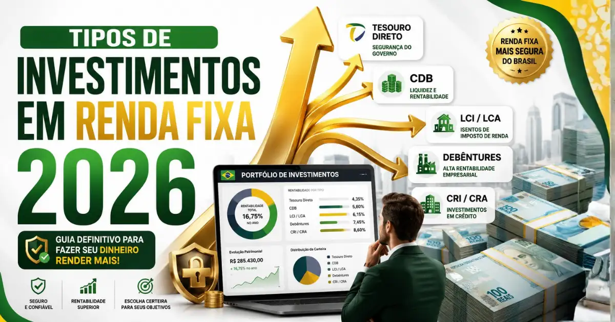 Tipos de Investimentos em Renda Fixa Guia Completo 2026